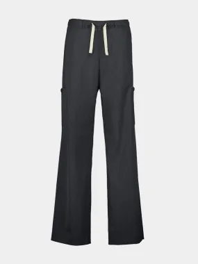 Monogram Drawstring-Waist Trousers