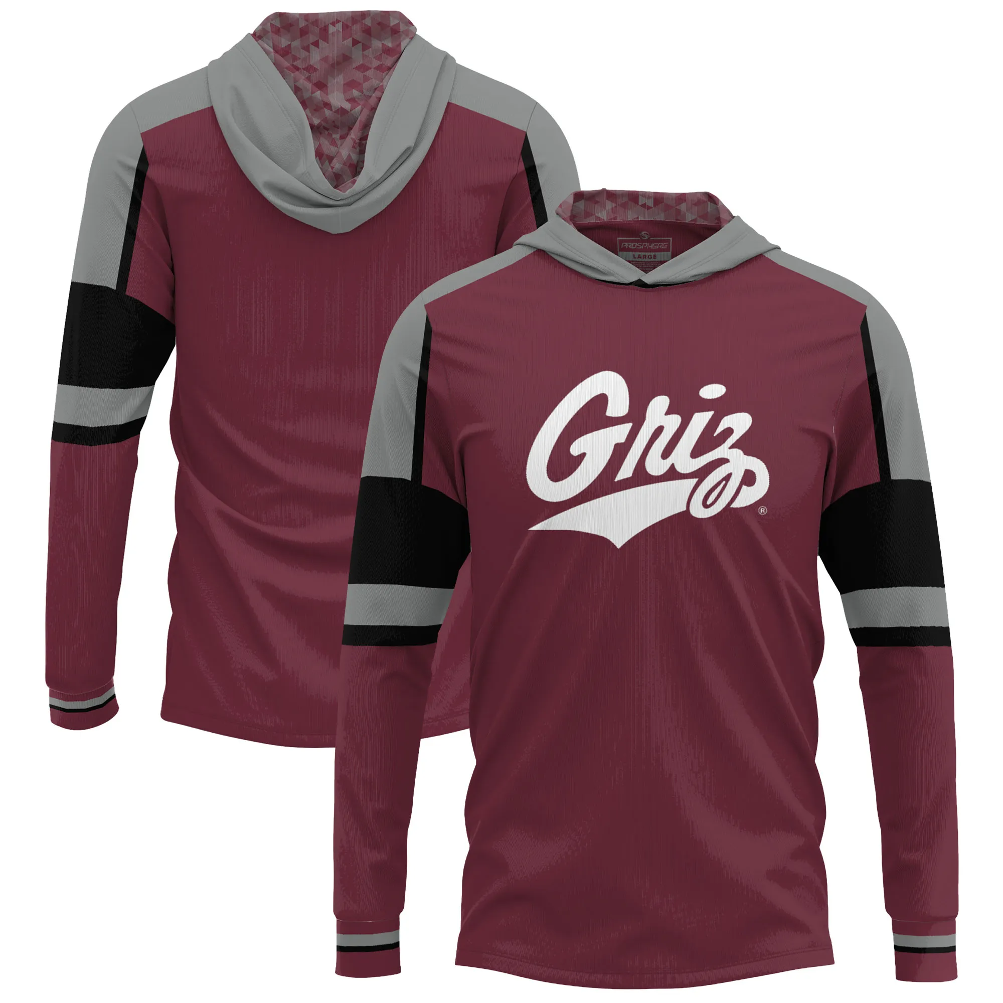 Montana Grizzlies Maroon Long Sleeve Hoodie T-Shirt