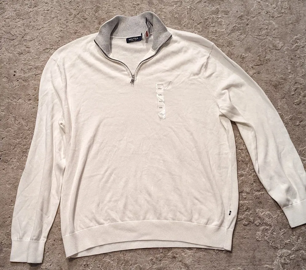 nautica 30 men's 1/4 zip pullover