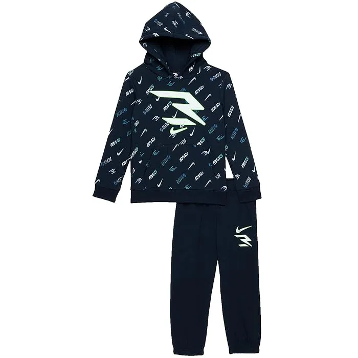 Nike 3BRAND Kids All Over Print Pullover Set (Toddler)