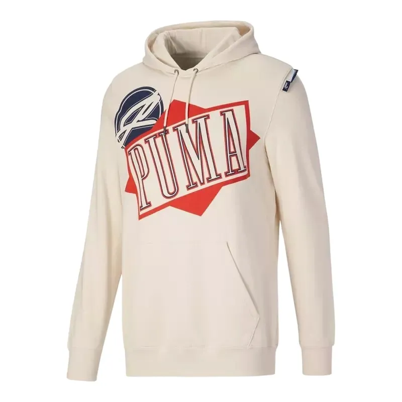 PUMA Men's Now And Then Graphic Logo Hoodie