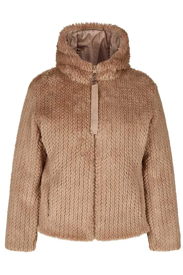 Rabe & LecomteBROWN FAUX-FUR TEDDY JACKET