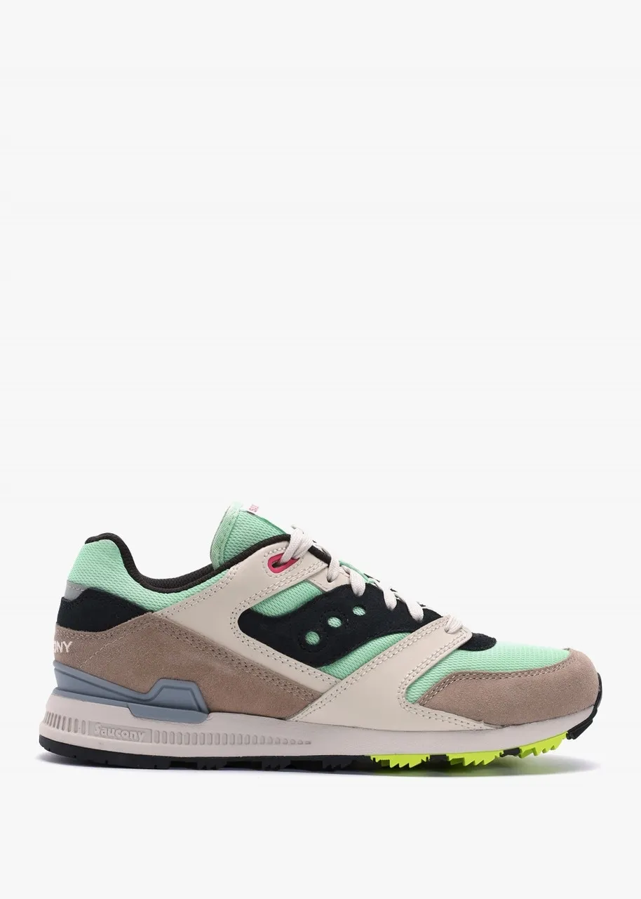 Saucony Courageous Shoe - Light Green/Tan