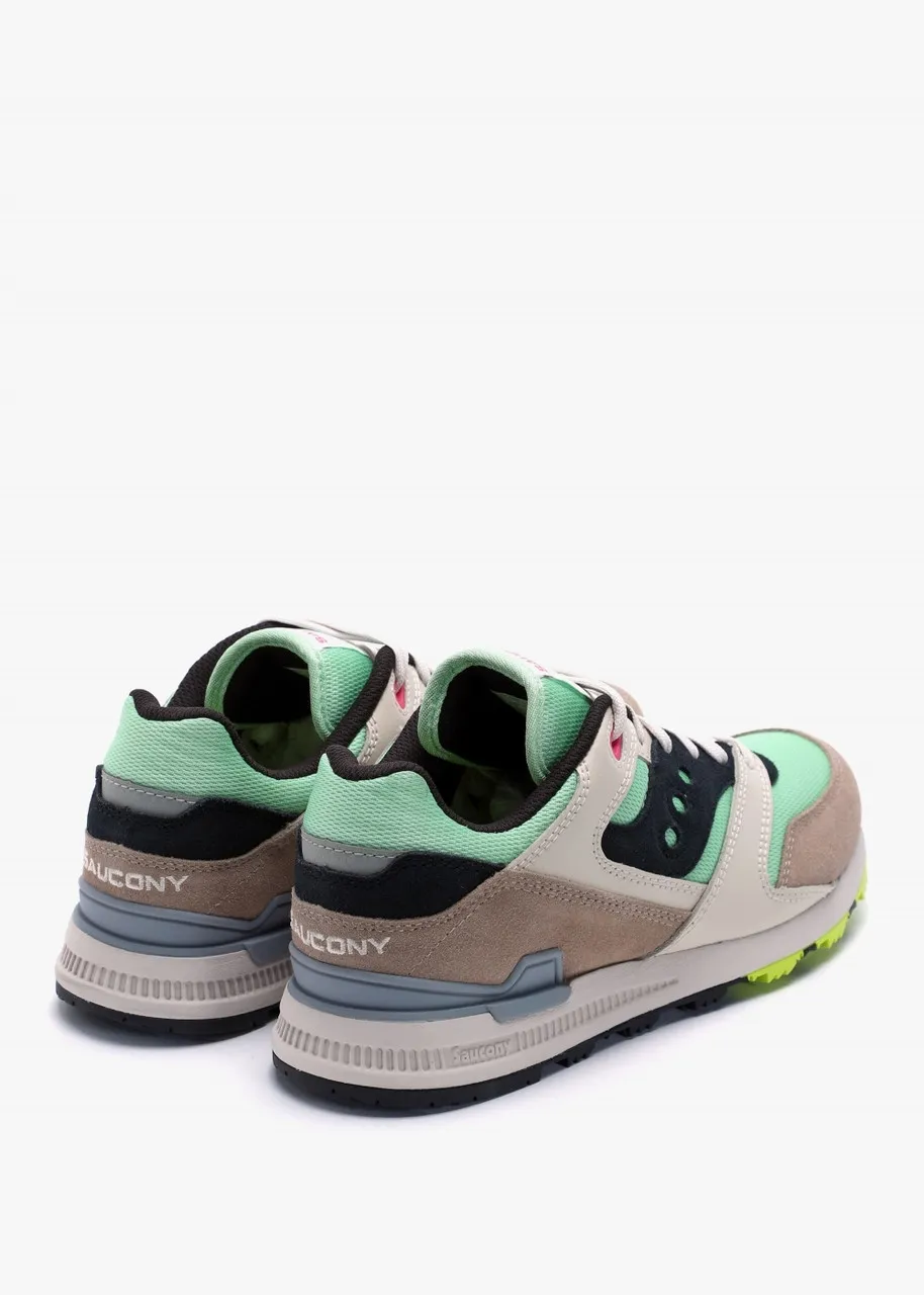 Saucony Courageous Shoe - Light Green/Tan