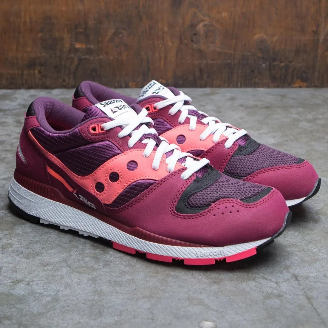 Saucony Men Azura (maroon / pink)