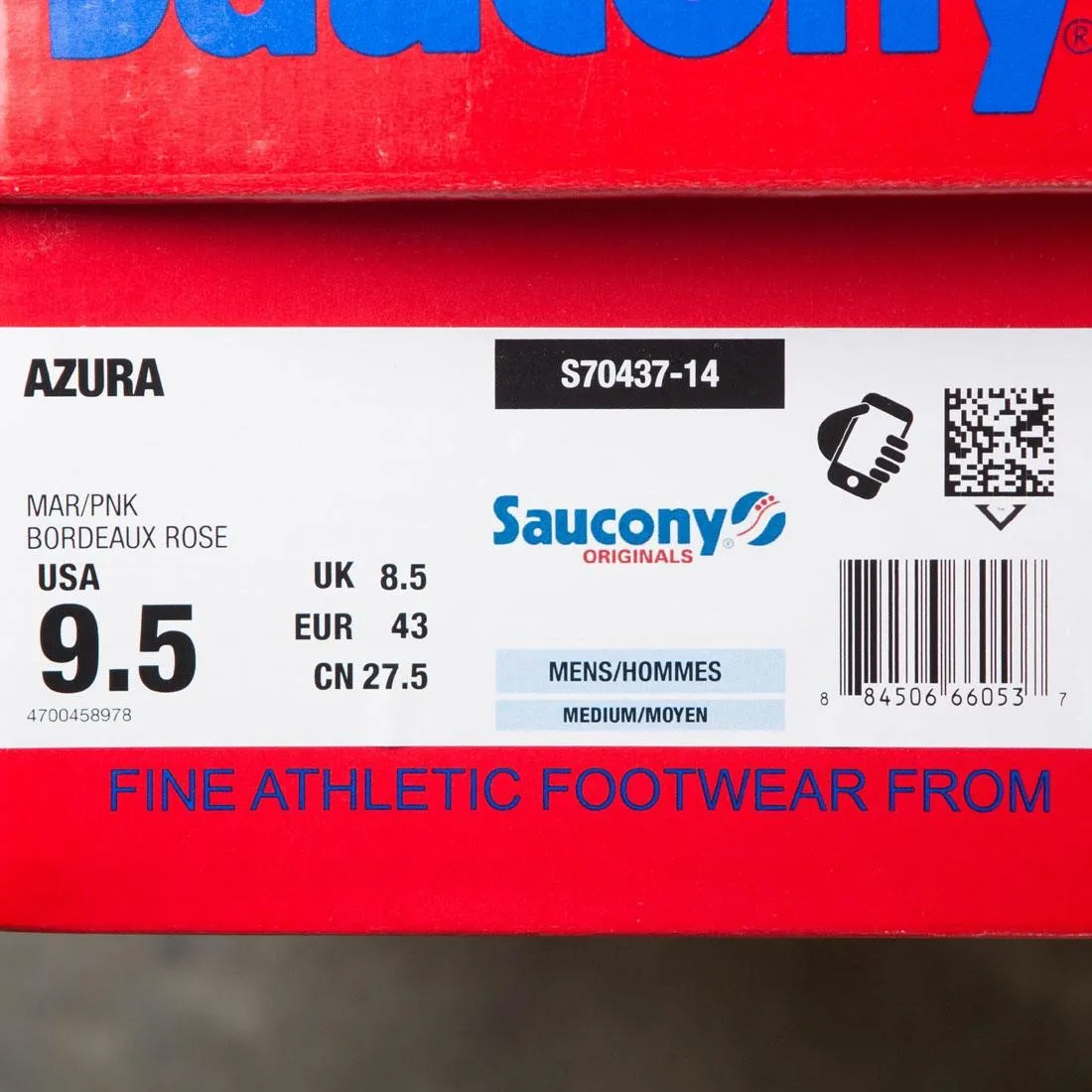 Saucony Men Azura (maroon / pink)