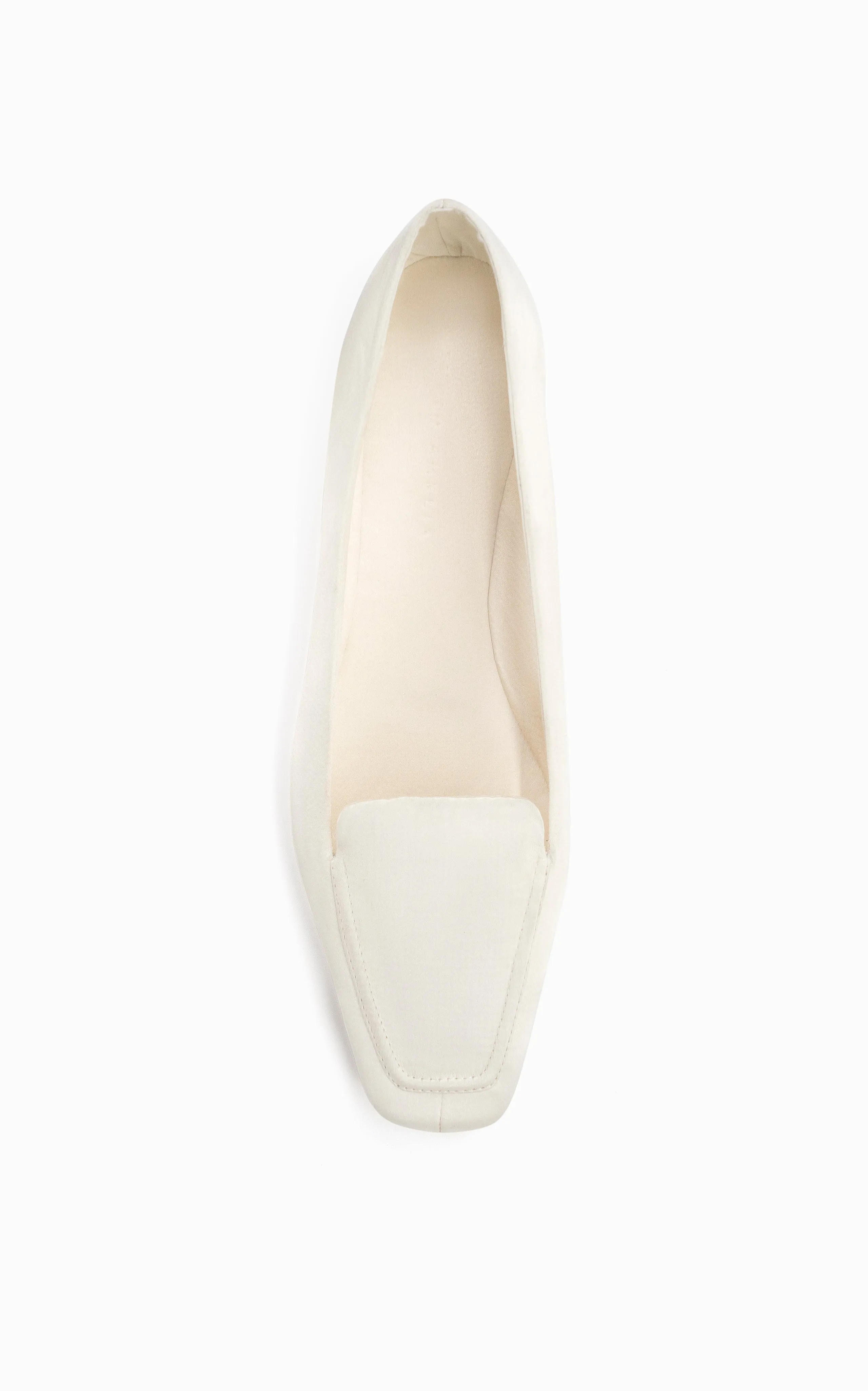 Sheath Slipper | Ivory Satin