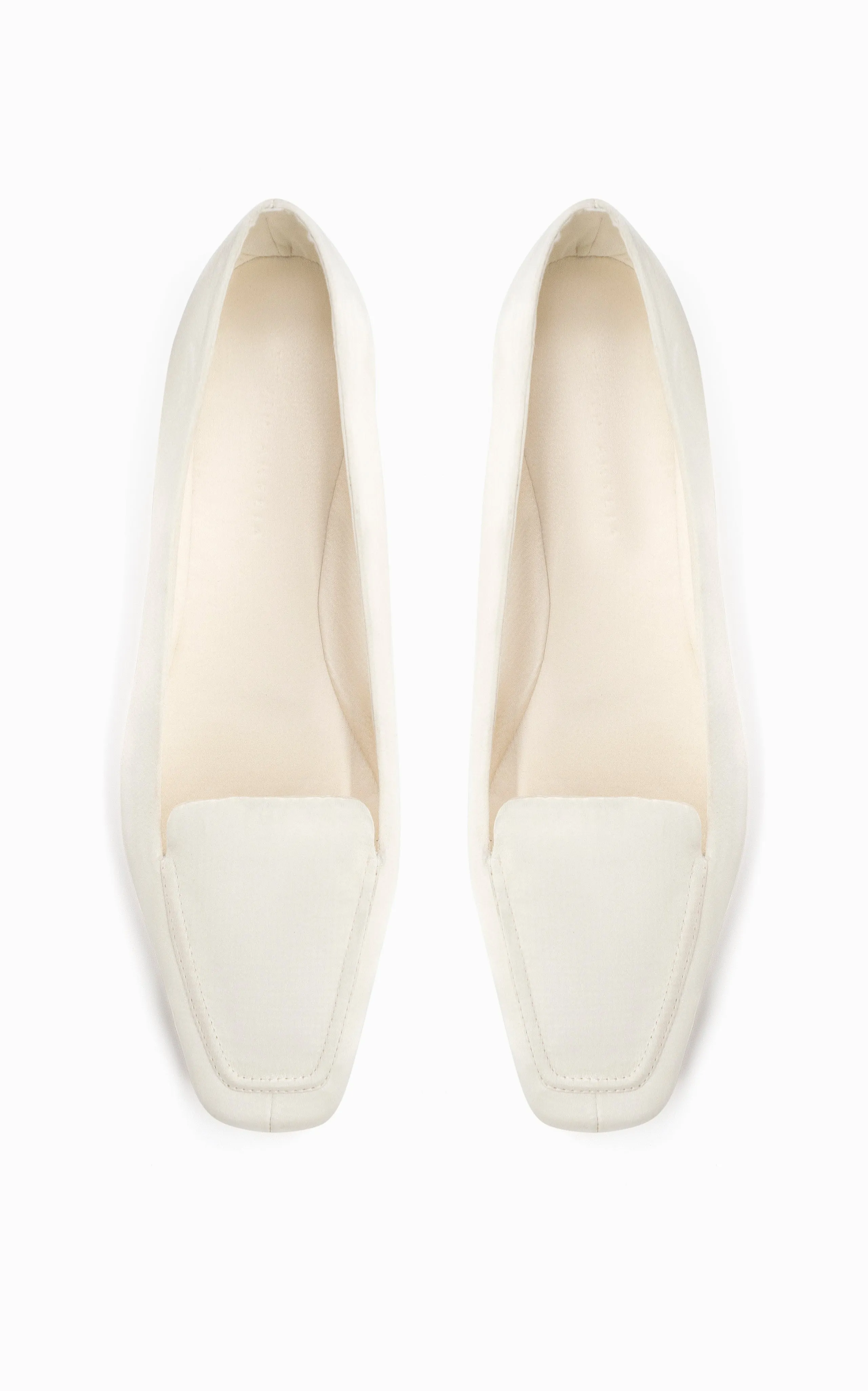 Sheath Slipper | Ivory Satin