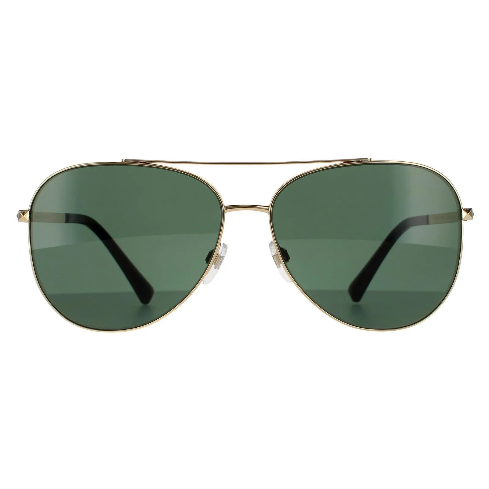 Sunglasses | Aviator Gold Green Sunglasses | Valentino