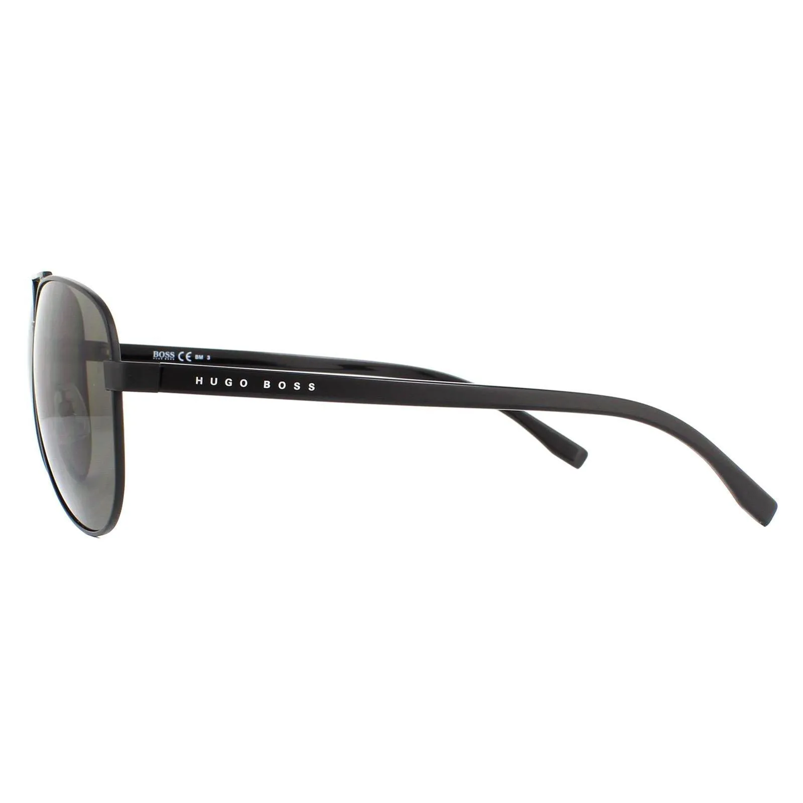 Sunglasses | Aviator Matte Black Grey Sunglasses | Hugo Boss