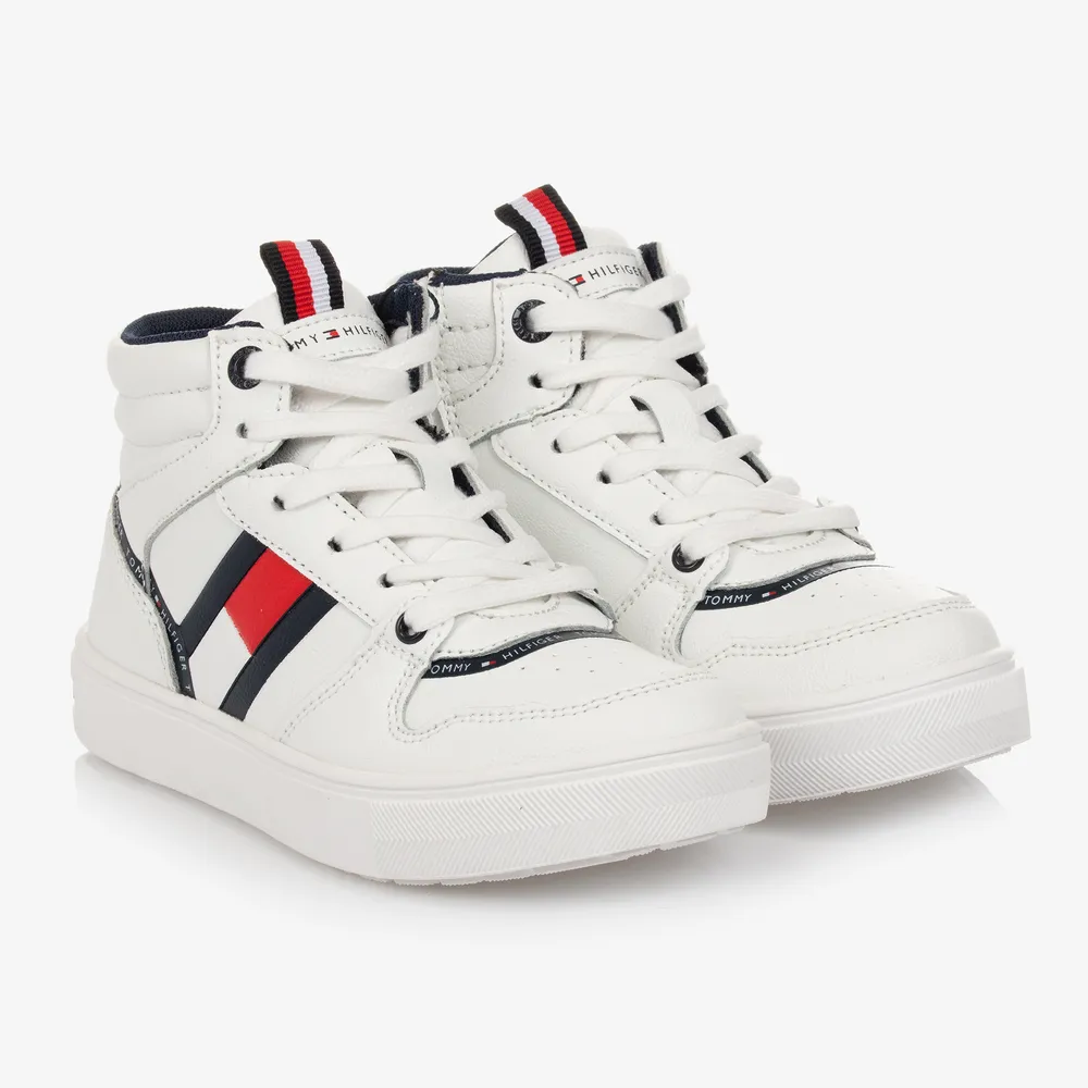 Teen Boys White Trainers