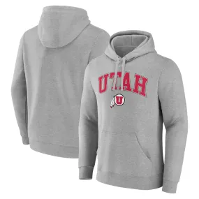 Utah Utes Gray Campus Pullover Hoodie