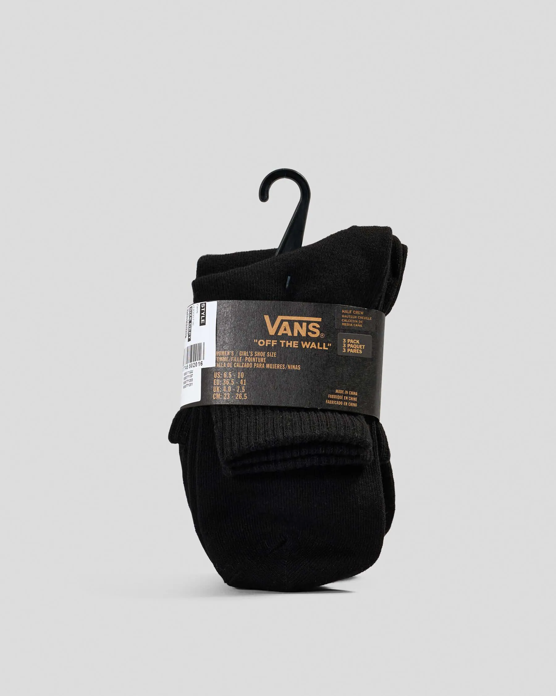 Vans Classic Half Crew Socks - 3 Pack