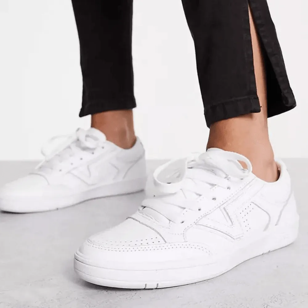 Vans Lowland Triple White Leather Trainer