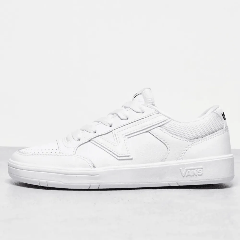 Vans Lowland Triple White Leather Trainer