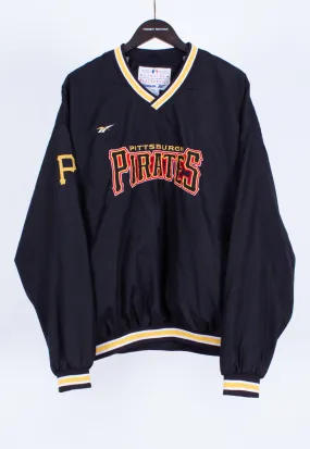 Vintage 90s Reebok Pullover Jacket Baseball Pirates | Boutique Hull