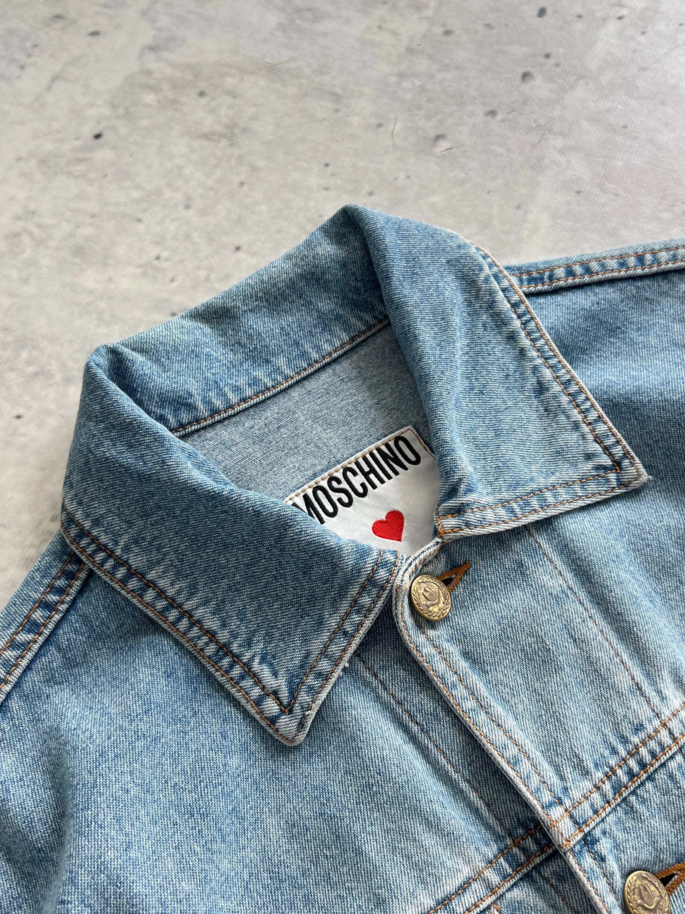 Vintage Moschino Denim Jacket (Women's S)