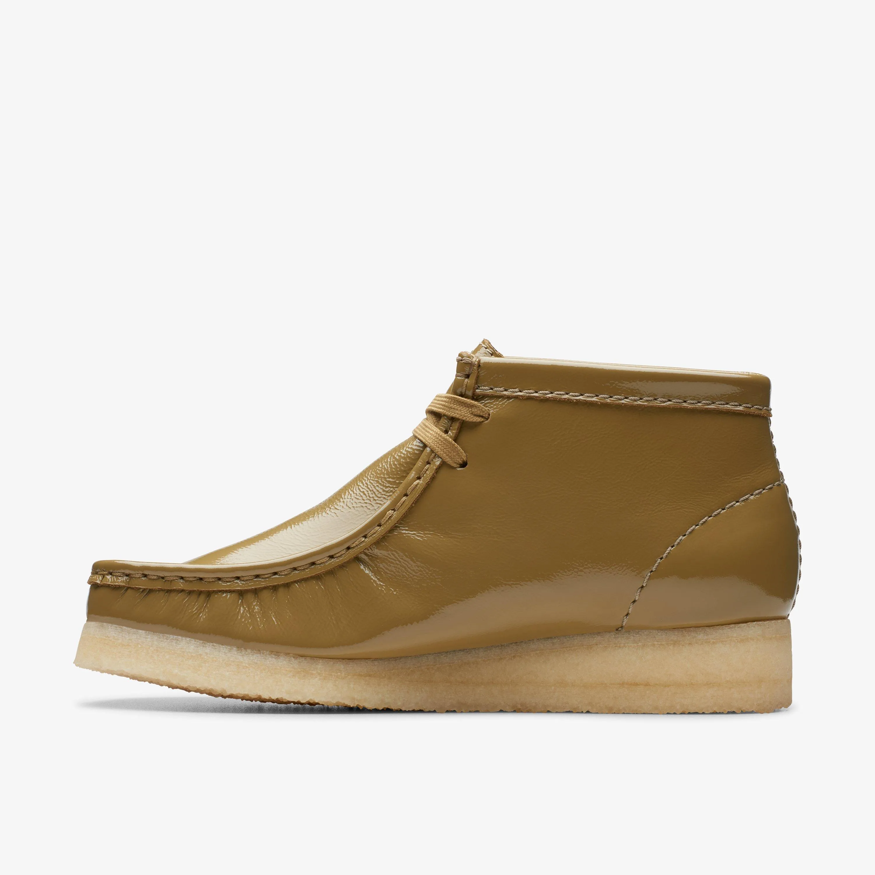 Wallabee Boot Dark Olive Patent